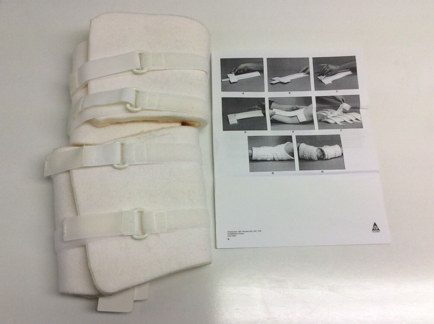 Rolyan Progressive Elbow/Knee Wrap Brace with Splints A812410 Through A812414