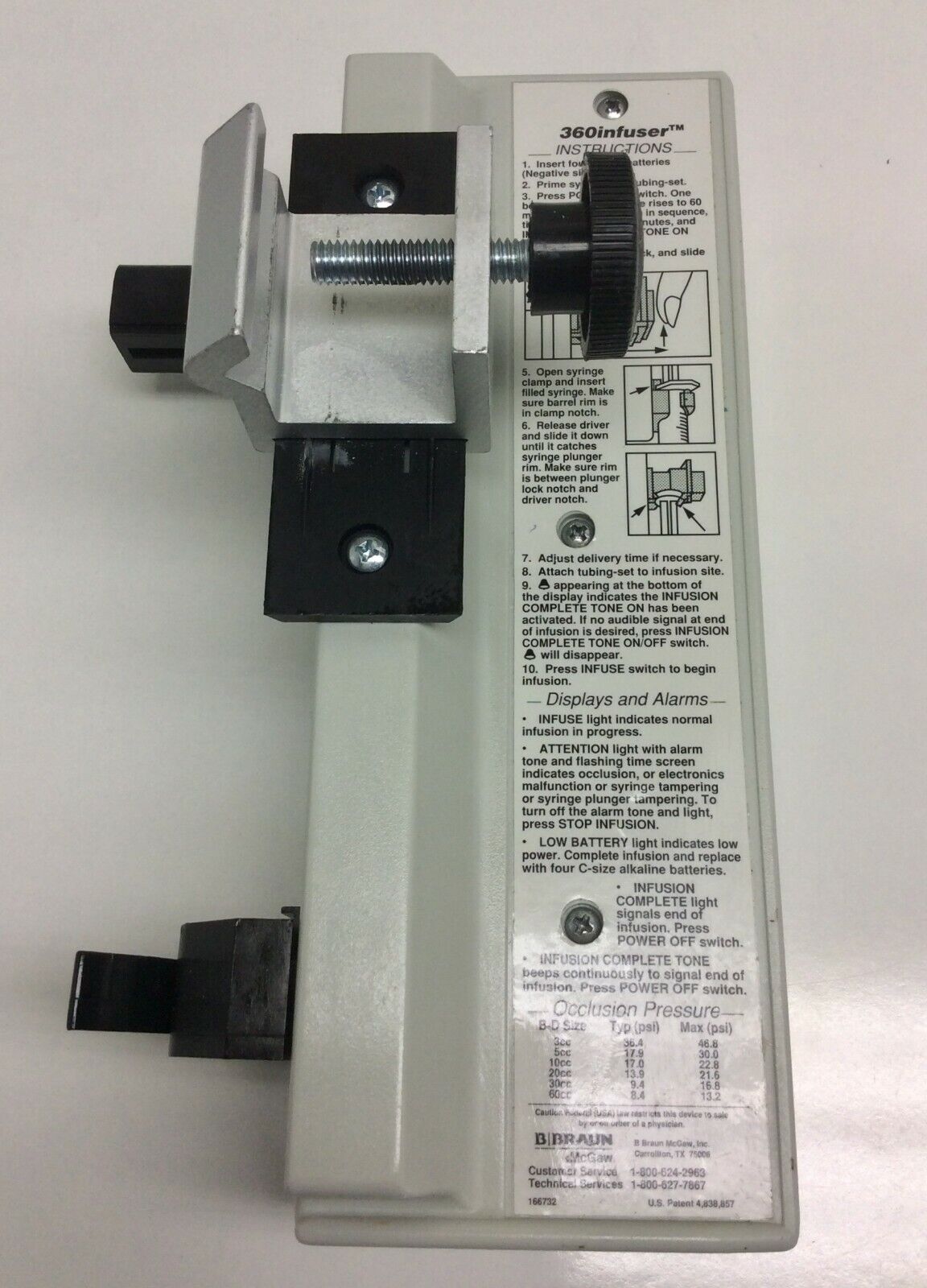 USED B Braun 360 Infuser Infusion Pump