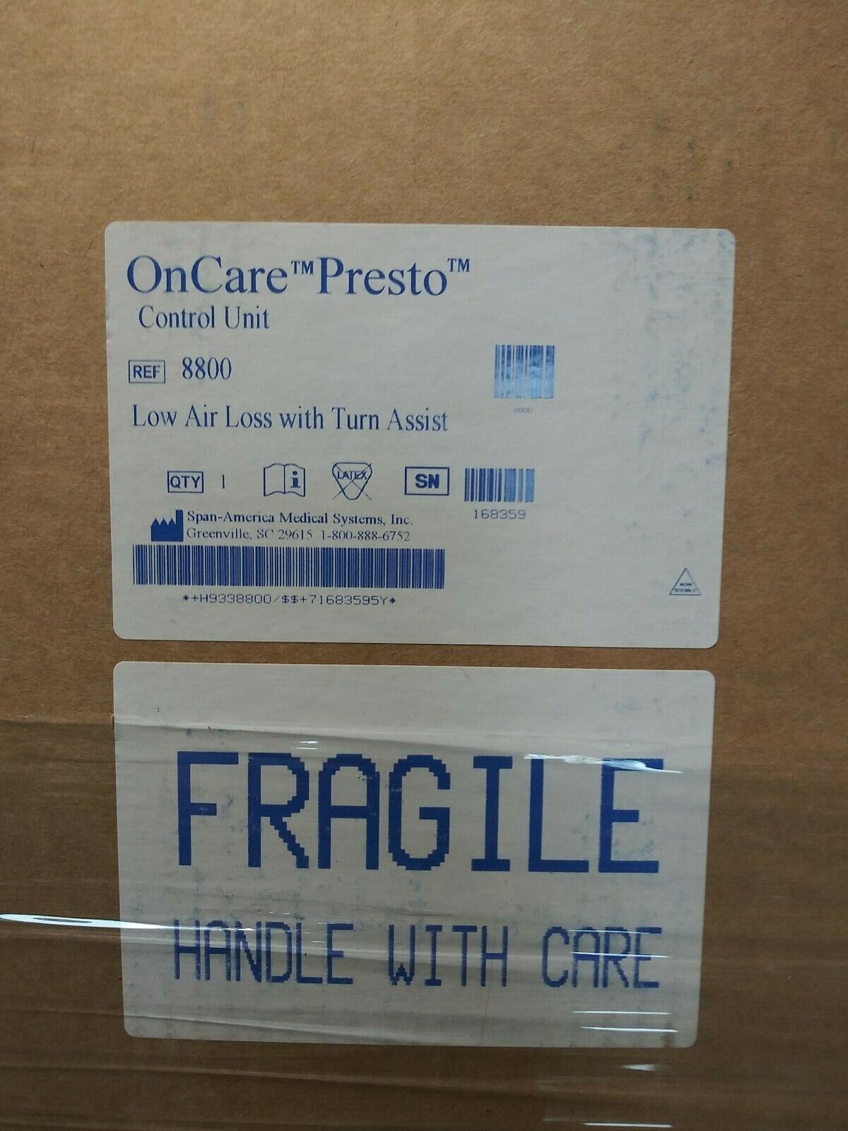 NEW OnCare Presto Convertible Air-and Foam Hybrid Mattress Pump Model 8800