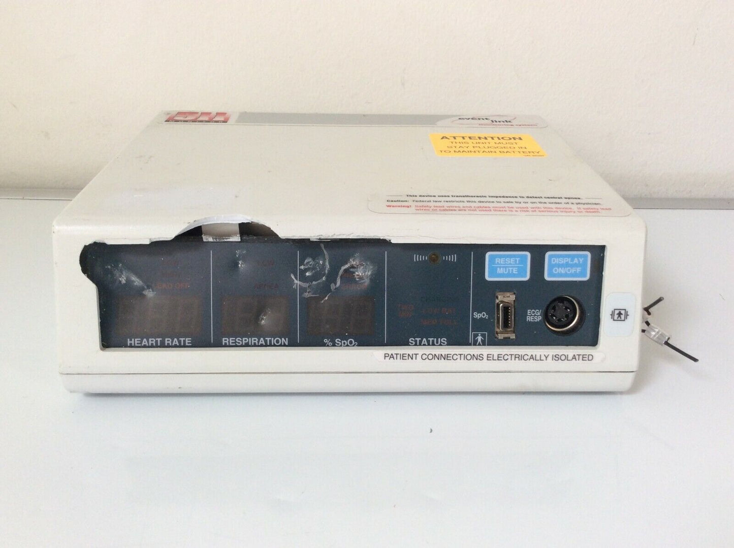Lot of 2 USED CAS 511 Event Link Cardiorespiratory Monitoring System