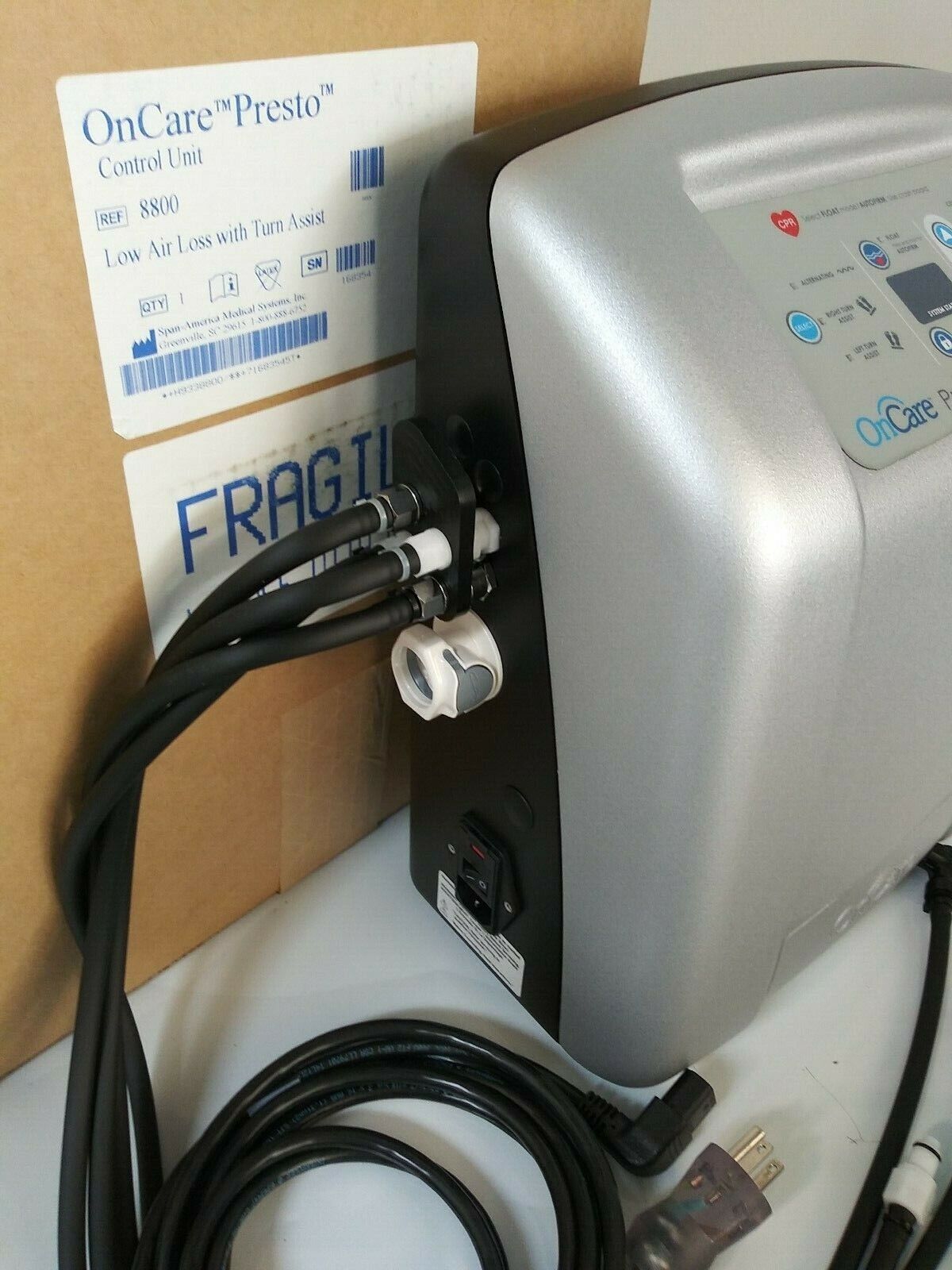 NEW OnCare Presto Convertible Air-and Foam Hybrid Mattress Pump Model 8800