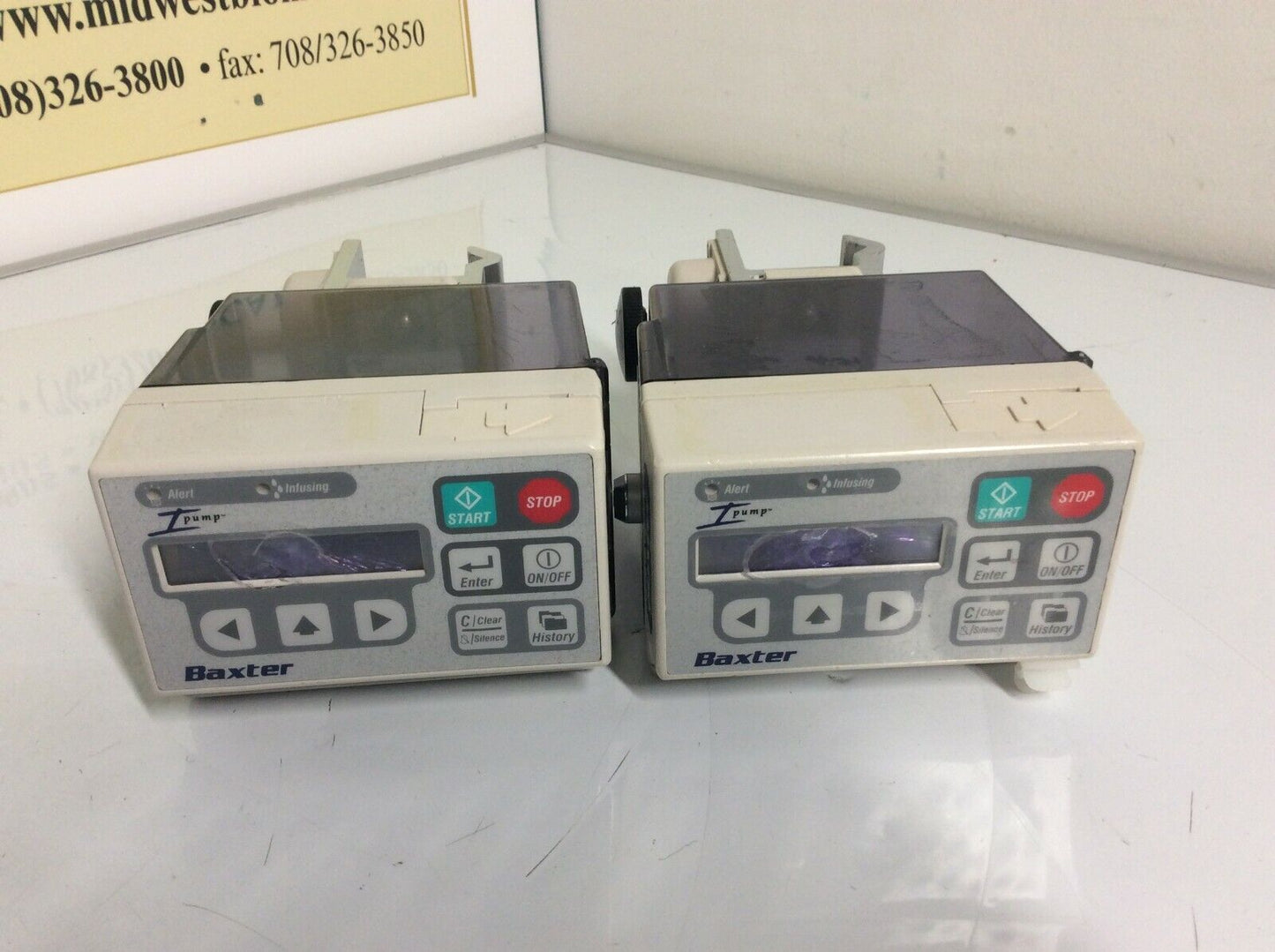 Lot of 2 USED Baxter Pain Management IV System i-pump 2L3107