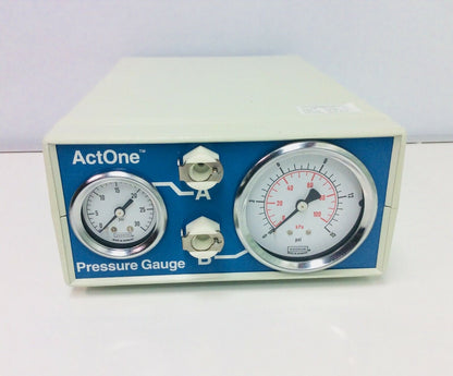 Used ActOne A B 2 Dial Pressure Gauge 60-5000