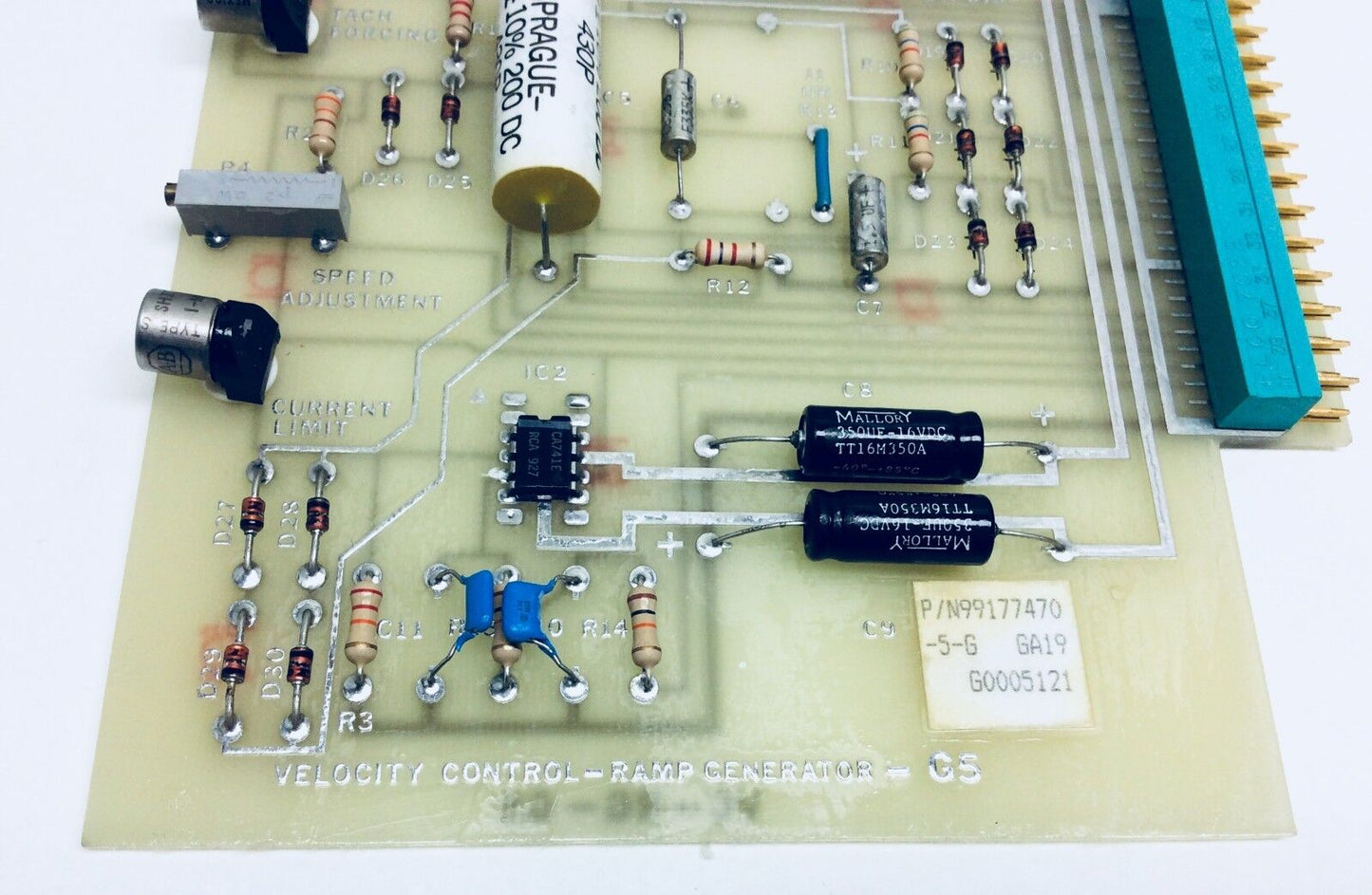 Used Sunstrand Velocity Control Ramp Generator PC Board 99177470-5-G G0005121